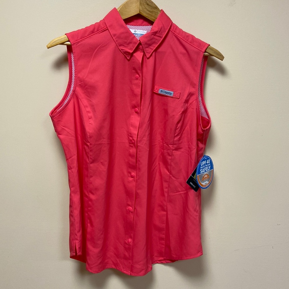 Columbia Tamiami women’s sleeveless shirt, size large NWT
